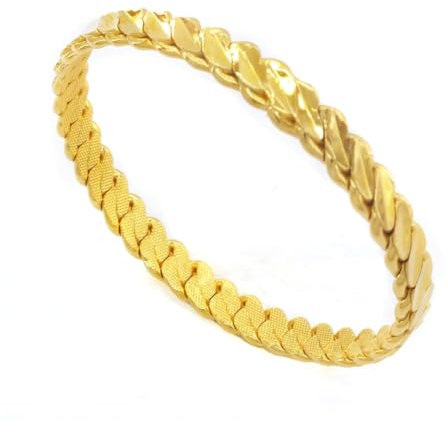 Adana Burma Bilezik üclü Gold Armreif 22 Karat Vergoldet Altin Bileklik Kuyumcu 8,5mm 6,6 (M)