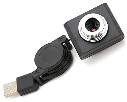 Goshyda PC-Kamera, 480P-Webcam, USB2.0, Plug-and-Play, Hohe Auflösung für Video-Chat für Webkonferenzen