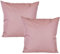 JACK 2er Set Outdoor Kissenhülle Kissenbezug 50x50cm Wasserfest Sitzkissen Lounge Kissen Garten Stuhl Lotus Effekt, Farbe:Altrosa