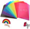 SWTYExt 30 Stück Folie Hitzebeständig für Lampen 10 Colours Lampenfolie 29,7 x 21cm Farbfolien Gel Farbfilter A4 Transparente Farbkorrektur für Scheinwerfer Foto Lampe Grafie Studio Strobe Blitz LED