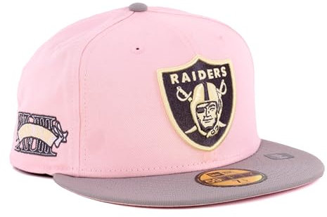 New Era Cap 59FIFTY Herren Basecap NFL Limited Edition (Las Vegas Raiders, pink, 7 1/4)