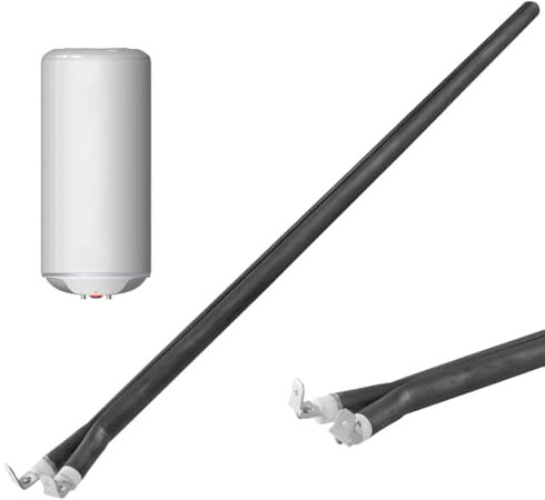 Repuesto Técnico | Resistencia Monoblock para Termo Eléctrico 1200W | Tipo Pinza, Largo 410 mm | No Sumergida, Fácil Instalación | Compatible con Calentadores de Agua 230V.