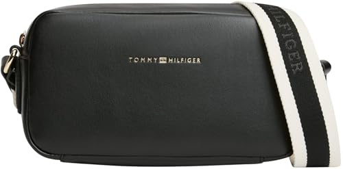 Tommy Hilfiger Damen Crossbody Bag Tasche Essential mit verstellbarem Tragegurt, Schwarz (Black), Einheitsgröße