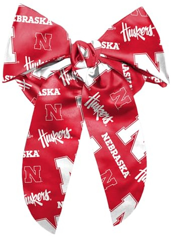 Littlearth NCAA Nebraska Cornhuskers Big Bow Hair Clip