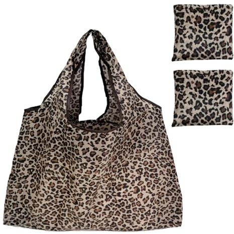 SAIIURV 2 Stück Große Leichte Faltbare Mehrwegtasche für Damen Herren, 53 x 40 cm Wiederverwendbare Einkaufstüten Waschbare Tasche Schnelltrocknend Tragbare Einkaufstasche für Einkauf Reise