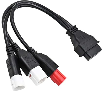 3 Pin 4 Pin 6 Pin OBD2 Adapterkabel für Honda Yamaha X- MAX T Racer für Euro5 Guzzi Kawasaki Motorrad, OBD2 Diagnosekabel Adapter Kompatibel Für Yamaha Euro5 Motorrad und Meisten Anderen Motorräder
