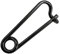 Soul-Cats Ohrstecker Piercing Sicherheitsnadel – Edelstahl – Unisex – Einzelstück, Farbe: Schwarz.