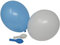 50 Luftballons je 25 hellblau & weiß Qualitätsballons 27 cm Ø (Standardgröße B85)