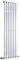 Milano Alpha Chrome Vertical Single Flat Panel Radiator - 1600mm x 450mm