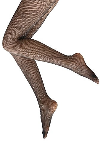 Ypser Medias de rejilla con piedras brillantes