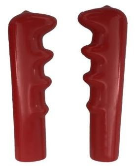 KETO FINGER GRIP Wheelbarrow Handle Grip, Red, Plastic, 22mm