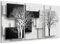 HXA DECO - Decoration Murale, Decoration Chambre Art Mural Tableau Deco, Tableau Triptyque Graphique Arbres sur Fonds Noir et Blanc - 90x60 cm