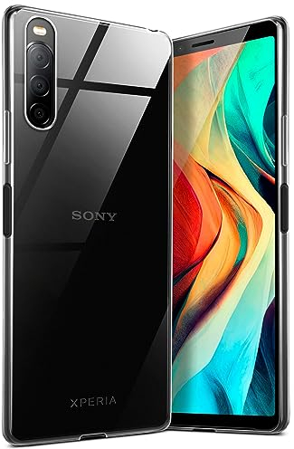 moex Aero Case für Sony Xperia 10 II Hülle Durchsichtig, Silikon Handyhülle Transparent, Clear Case Ultra Slim, Backcover Schutzhülle Dünn, Silikonhülle Minimalistisch, Klar