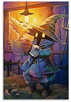 luoshi Final Fantasy IX Leinwand-Kunst-Poster und Wandkunstdruck, modernes Familienschlafzimmer, 40 x 60 cm