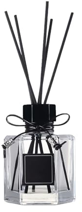 150ml 5oz Clear Glass Refillable Diffuser Bottle Empty Aromatherapy Diffuser Jar Container for DIY Essential Oils Home Fragrance Decor Set