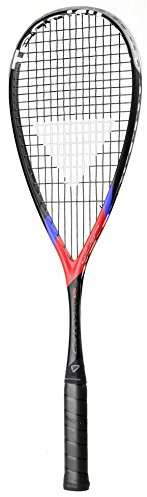 Tecnifibre 12CAR125SG Carboflex 125 X-Speed Squashschläger Schwarz, Rot, Blau mit 3/4 Hülle