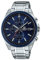 Casio Unisex-Erwachsene Chronograph Quartz Uhr mit Edelstahl Armband EFV-610DB-2AVUEF