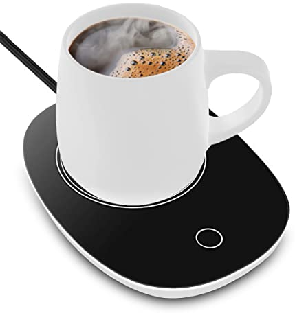 aokat Coffee Mug Warmer for Desk, Cup Warmer Automatic Shut Off, Beverage Warmers for Coffee, Milk, Tea, Water, with Touch Screen Switch,Safely Use for Office/Home (Black B)