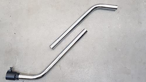Prolunga acciaio cromato ad “S” per aspirapolvere Wirbel diametro ø40 -ORIGINALE - modello 829-931- 935-98 -980-990 -