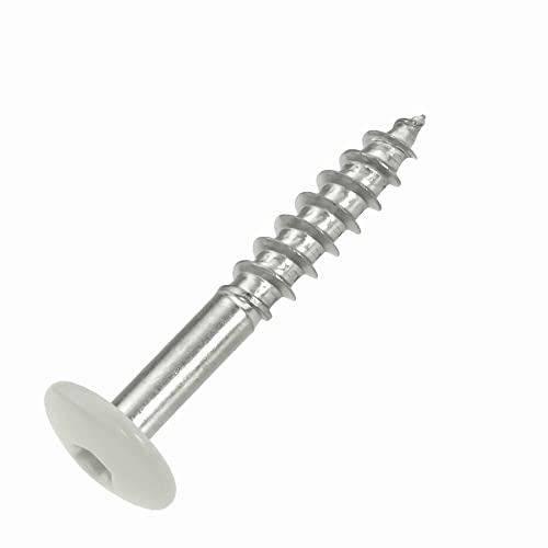 SCREW REBEL Fassadenschrauben 4,8x32 TX20 - RAL 7038 Achatgrau - 100 Stück Edelstahl A2 Trespo