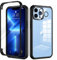 seacosmo Magnetic for iPhone 13 Pro Max Case, Privacy Phone Cover Compatible with Magsafe Built-in Anti Peep Tempered Glass Privacy Screen Protector and Camera Protective Full Body Shockproof - Black