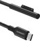 aceyoon Surface Connect to USB-C Charging Cable 2m, Nylon Braided Microsoft Surface Charger Cable Works with 45W 15V3A USB C Charger Compatible for Microsoft Surface Pro7 Go2 Pro6 5/4/3 Laptop1/2/3