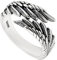 GJFRNBER S925 Sterling Silber Wings Ring für Frauen Männer Mode Kreative Feder Engelsringe Offene Verstellbare Guardian Ring Exquisite Schmuck Geburtstagsgeschenk