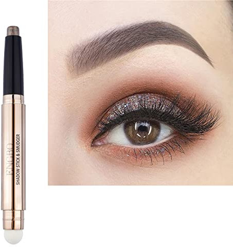 Lucoss Doppelseitiger Lidschattenstift – Eyeshadow Stick Highlighter-Lidschattenstift,Schimmernder Und Matter Eyeliner-Stift, Geschenk Für Mädchen Und Frauen (A7)