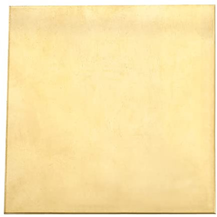 DTGN 100x100x0.5mm(LxWxT) Brass Sheets - 1Pack - Good for Making Machinery Parts - Metal Brass Plates