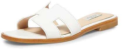 Steve Madden Damen Hadyn Sandale, Weißes Leder, 36 EU