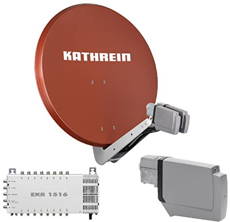 Kathrein CAS 90 ro Sat-Antenne multifeedfähig rotbraun - 16 Teilnehmer