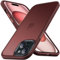 Anqrp Zero Seriesr für iPhone 15 Hülle, Minimalistische Transluzente Matte Schutzhülle, Military Stoßfest Handyhülle für iPhone 15 mit Silikon 6,1 Zoll, Glücks Rot