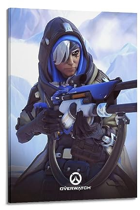 VZRSQZK Game Overwatch Ausgezeichnetes Poster, dekoratives Gemälde, Leinwand, Wandposter und Kunstdruck, modernes Familienschlafzimmer-Dekor-Poster, 30 x 45 cm