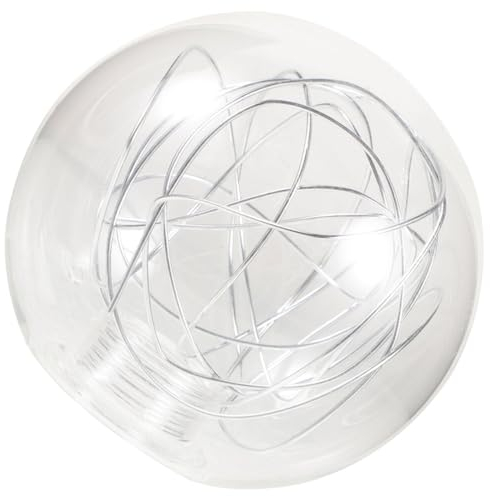 Housoutil Globe En Verre Abat-Jour Remplacement G9 Boule De Verre Abat-Jour Couvre Ampoule Garde Sphère Ombre Pour Suspension Lustre Applique Murale 100Mm