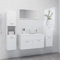 ShGaxin Conjunto de Muebles de baño, Mueble Lavabo Mueble Baño Juego De Muebles, aglomerado Blanco