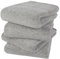 KinHwa 4 Pack Mikrofaser Handtuch Haare, Mikrofaser Handtuch, Bambus Kohle stark saugfähige Badetuch, weiches Badetuch, schnell trocknend und saugfähig, 40cm x 76cm Hellgrau
