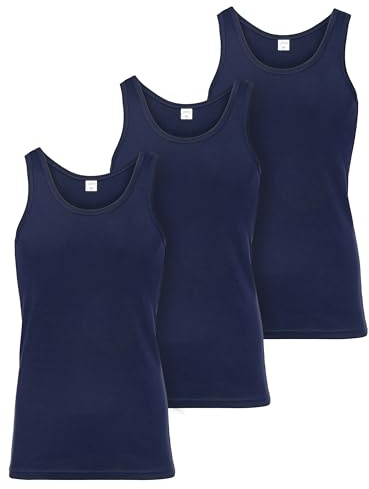 Ladeheid Unterhemd Herren Ärmellos Baumwolle Underwear Men - Weiches, Komfortables Tank Top Herren Unterwäsche, Unterhemden, Set 3 Stück LA40-258