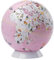 TROIKA Globus Ø 25 cm WILDLIFE WORLD Globus für Kinder mit Tiermotiven illustrierte Karte pink weiß, für Kinderhände: fallsicher, weißer Kunststofffuß - im hübschen Karton ideal zum Verschenken