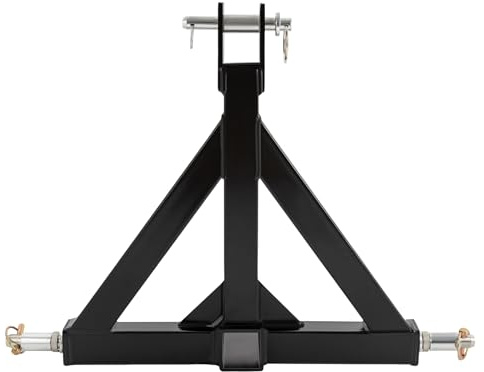 Adaptateur de rail d'attelage à trois points avec suspension à trois points - Catégorie 3 points - Prise euro - Remorqueur