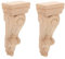 Uonlytech 2St Konsole graceling elegante wohnwand deko czajnik bastelst unikal Holzschnitzerei-Aufkleber Holzdekorationen Eckleiste Eck-Onlays Schrank schmücken Krone Hornblume Applikationen