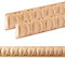 ben+camilla.com Ornament Leiste Holz für Möbel in 27 x 10 x 1000 mm | 2-er Set = 2 Meter | SB-230 mit 3D Astragal Buche | Zierprofile Friesenleiste Wandleiste Profilleiste
