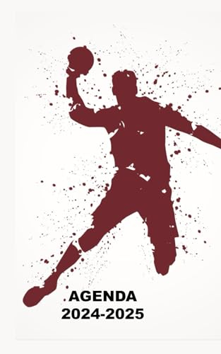 AGENDA 2024 2025: Planificateur scolaire handball (Septembre 2024 / juillet 2025) pour étudiants, collège, lycée Une page un jour Format A5