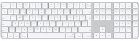 Apple Magic Keyboard con Touch ID y Teclado numérico para Modelos de Mac con Chip de Apple - Portugués - Teclas Blancas 