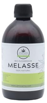 ALMICANNA: Melassa di canna da zucchero biologica 500 ml – per la produzione di tè compost e per la riproduzione di microrganismi efficaci