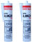 2x Remstaler SANITÄR SILIKON 300ml | Wasserdicht | für Innen- und Außenbereich | weiß und transparent (transparent)