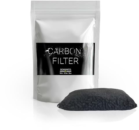 Aktivkohlefilter Ersatzfilter für Mini Grow-Box & Growzelt –Luftreinigung & Geruchsneutralisation – Passend für Silent & MAX – Geruchskiller, Abluftfilter, Luftfilter – Hält 6-9 Monate