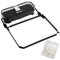 Corner Sink Strainer, Suction Cup Sink Strainer Removable Kitchen for Food Waste Leftover with 50 Filter Mesh Bags Foldable Filtering Clog-Free Rust-proof Net (Black)
