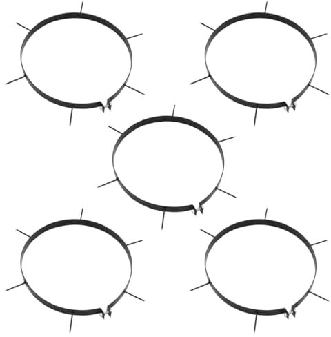 WSJHUHK Lawn Aerator Clamps 5 pcs with Spikes 30 cm Iron