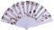 Dance Hand Hero Flower Style Wedding Lace Foldable Chinese Silk Mini Sauna (White, One Size)