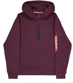 Alpha Industries Herren Alpha Puff Print Hoodie Kapuzenpullover (1er Pack)